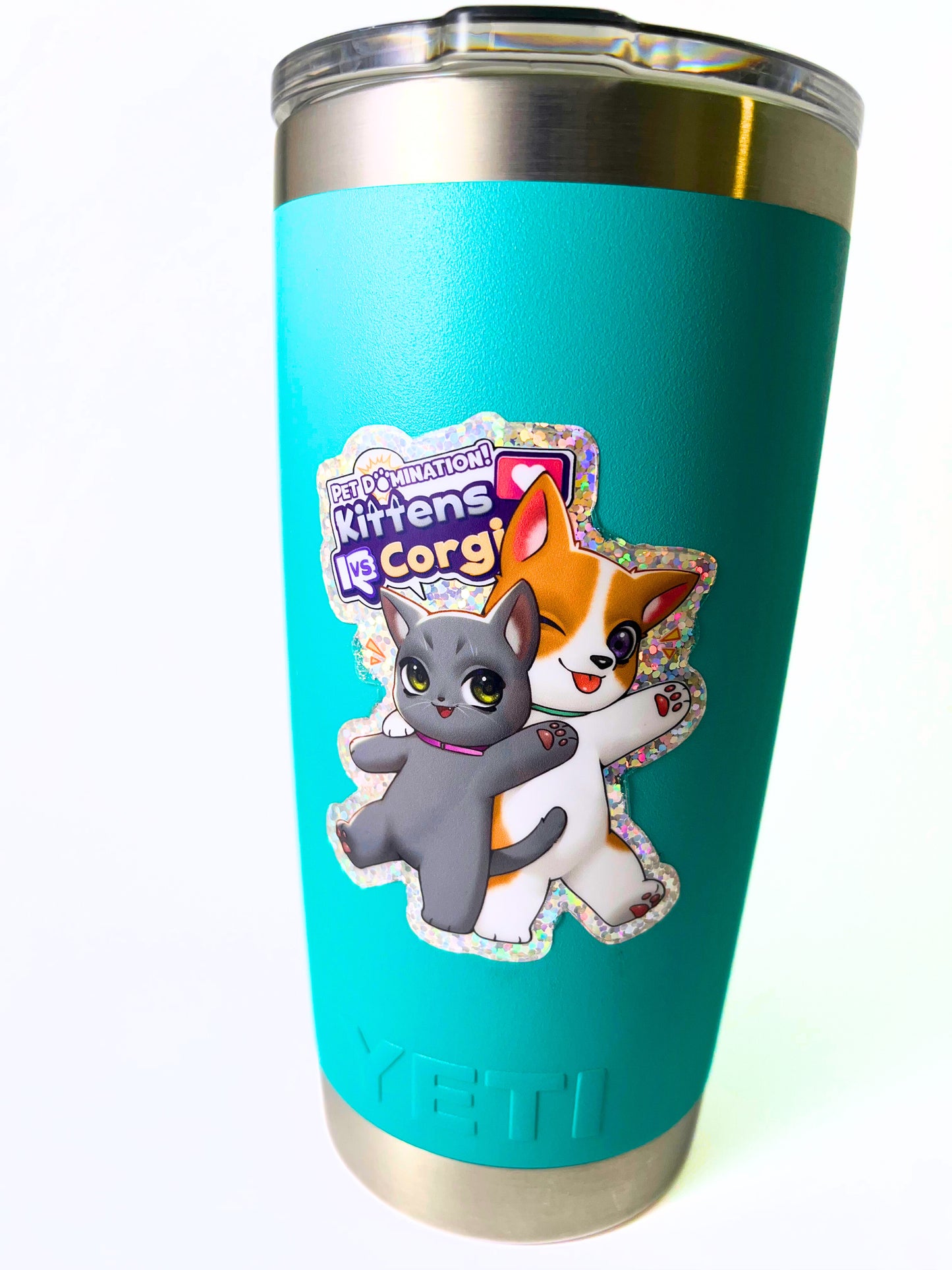 Smokey + Skippy Glitter Sticker
