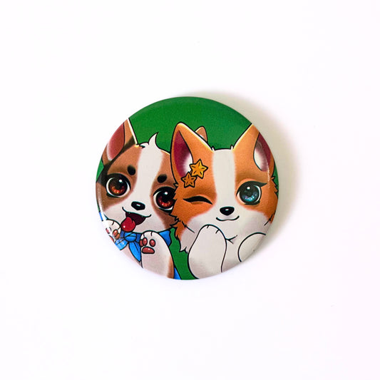 Cute Corgis Button